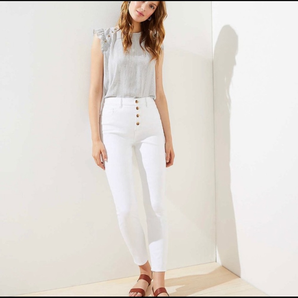 Loft High Waist Skinny Jean